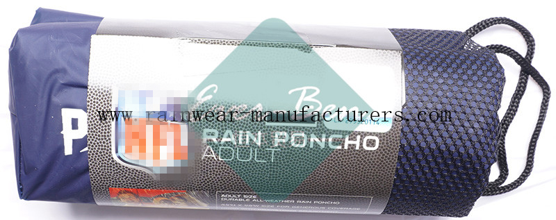 NFNP Promotional EVA youth rain poncho packing bag
